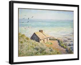 The Customs Hut, Morning, 1882-Claude Monet-Framed Giclee Print