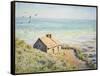 The Customs Hut, Morning, 1882-Claude Monet-Framed Stretched Canvas