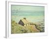 The Customs Hut, Morning, 1882-Claude Monet-Framed Premium Giclee Print