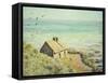 The Customs Hut, Morning, 1882-Claude Monet-Framed Stretched Canvas