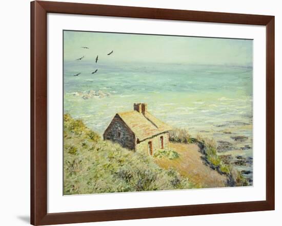 The Customs Hut, Morning, 1882-Claude Monet-Framed Giclee Print