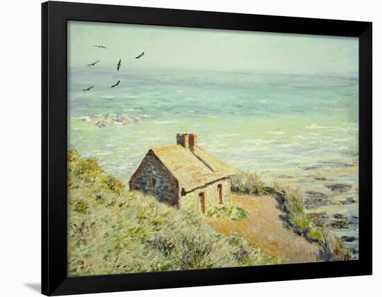 The Customs Hut, Morning, 1882-Claude Monet-Framed Giclee Print