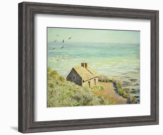 The Customs Hut, Morning, 1882-Claude Monet-Framed Giclee Print