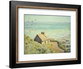 The Customs Hut, Morning, 1882-Claude Monet-Framed Giclee Print