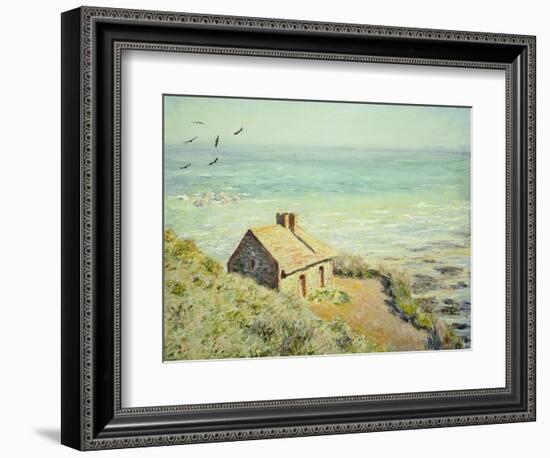 The Customs Hut, Morning, 1882-Claude Monet-Framed Giclee Print