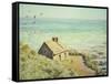 The Customs Hut, Morning, 1882-Claude Monet-Framed Stretched Canvas