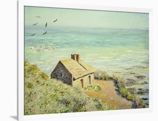 The Customs Hut, Morning, 1882-Claude Monet-Framed Giclee Print