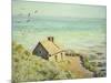 The Customs Hut, Morning, 1882-Claude Monet-Mounted Giclee Print