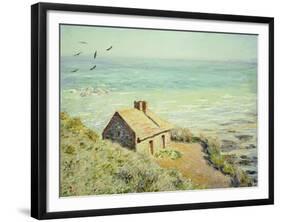 The Customs Hut, Morning, 1882-Claude Monet-Framed Giclee Print