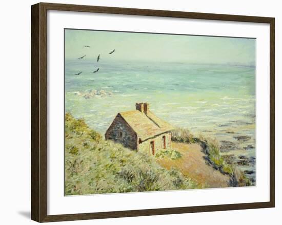 The Customs Hut, Morning, 1882-Claude Monet-Framed Giclee Print