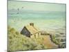 The Customs Hut, Morning, 1882-Claude Monet-Mounted Giclee Print