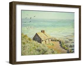 The Customs Hut, Morning, 1882-Claude Monet-Framed Giclee Print