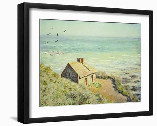 The Customs Hut, Morning, 1882-Claude Monet-Framed Giclee Print