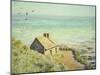 The Customs Hut, Morning, 1882-Claude Monet-Mounted Giclee Print