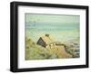 The Customs Hut, Morning, 1882-Claude Monet-Framed Premium Giclee Print