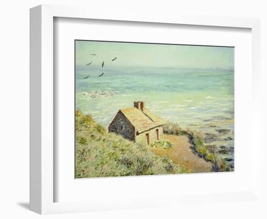 The Customs Hut, Morning, 1882-Claude Monet-Framed Premium Giclee Print