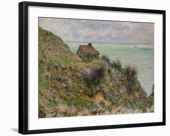 The Customs Officers' Hut at Pourville, 1882-Claude Monet-Framed Giclee Print