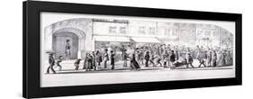 The Cut, Lambeth, London, C1850-Percy Cruikshank-Framed Giclee Print