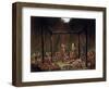 The Cutting Scene, Mandan O-Kee-Pa Ceremony by George Catlin-George Catlin-Framed Giclee Print