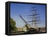 The Cutty Sark, an Old Tea Clipper, Greenwich, London, England, UK-Charles Bowman-Framed Stretched Canvas