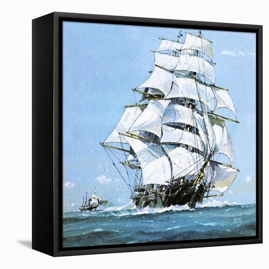 The Cutty Sark-John S. Smith-Framed Stretched Canvas