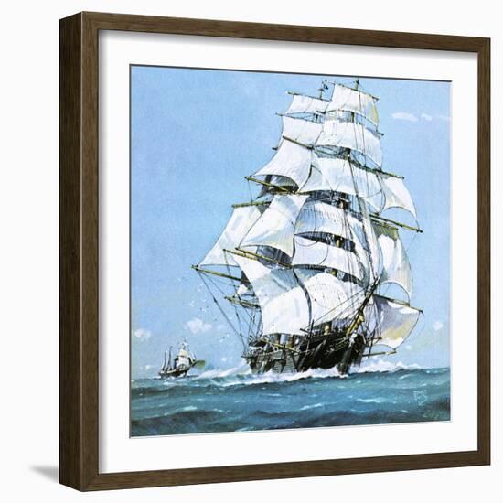 The Cutty Sark-John S. Smith-Framed Giclee Print