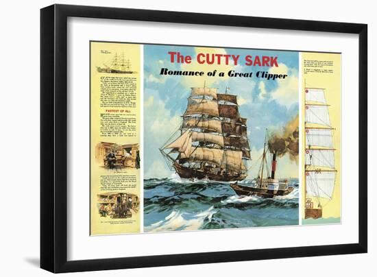 The Cutty Sark-English School-Framed Giclee Print