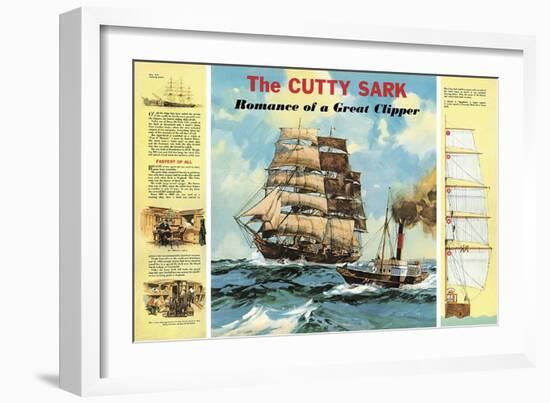 The Cutty Sark-English School-Framed Giclee Print