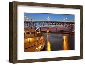 The Cuyahoga River in Cleveland, Ohio, USA-Joe Restuccia III-Framed Photographic Print