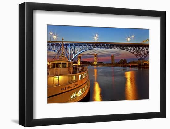 The Cuyahoga River in Cleveland, Ohio, USA-Joe Restuccia III-Framed Photographic Print