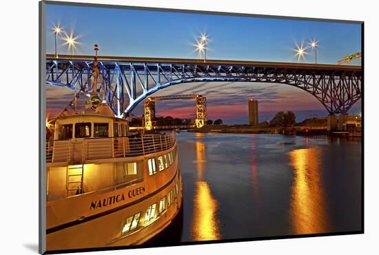 The Cuyahoga River in Cleveland, Ohio, USA-Joe Restuccia III-Mounted Photographic Print