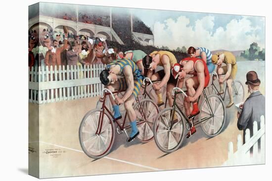 The Cycle Race, Pub. the Calvert Litho. Co., 1895-null-Stretched Canvas