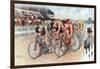 The Cycle Race, Pub. the Calvert Litho. Co., 1895-null-Framed Giclee Print