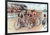 The Cycle Race, Pub. the Calvert Litho. Co., 1895-null-Framed Giclee Print