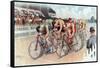 The Cycle Race, Pub. the Calvert Litho. Co., 1895-null-Framed Stretched Canvas