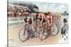 The Cycle Race, Pub. the Calvert Litho. Co., 1895-null-Stretched Canvas