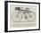 The Cyclist Corps' Bicycle, with Military Equipment-null-Framed Giclee Print