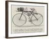 The Cyclist Corps' Bicycle, with Military Equipment-null-Framed Giclee Print