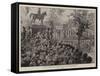 The Cyclist Detachment Passing Hyde Park Corner-Frederic De Haenen-Framed Stretched Canvas