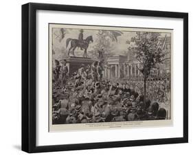 The Cyclist Detachment Passing Hyde Park Corner-Frederic De Haenen-Framed Giclee Print