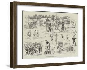 The Cyclists' Camp at Alexandra Park-null-Framed Giclee Print