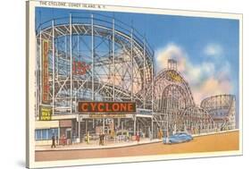 The Cyclone, Coney Island, New York-null-Stretched Canvas