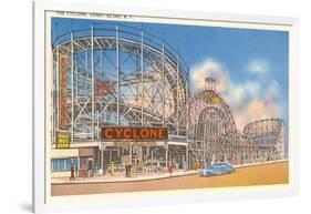 The Cyclone, Coney Island, New York-null-Framed Art Print