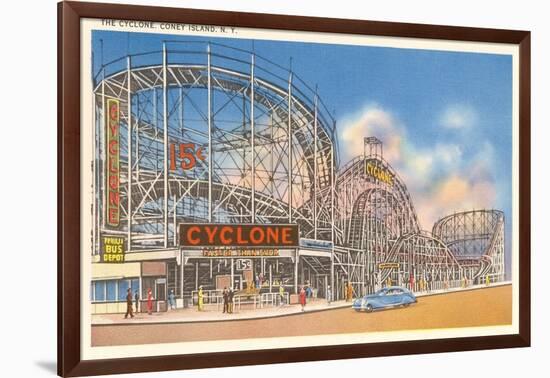 The Cyclone, Coney Island, New York-null-Framed Art Print