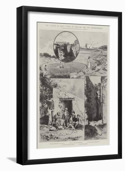 The Cyclone in Sicily, Views of Syracuse and the Neighbourhood-Joseph Holland Tringham-Framed Giclee Print