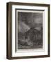 The Cyclone Striking the Eastern End of the Eads Bridge-G. W. Peters-Framed Giclee Print