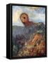 The Cyclops-Odilon Redon-Framed Stretched Canvas