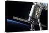 The Cygnus Spacecraft Attached to the Harmony Node in the Grasp of Canadarm2-null-Stretched Canvas