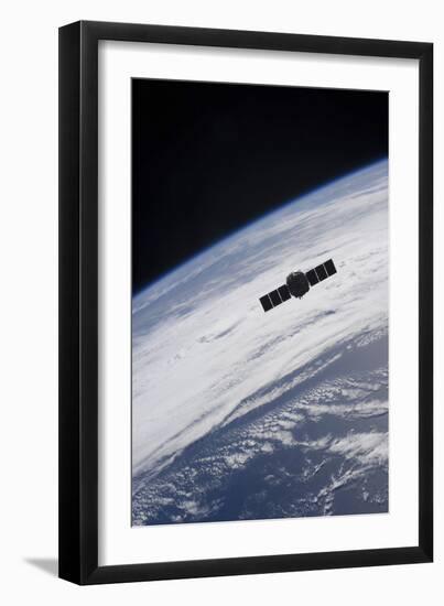 The Cygnus Spacecraft Begins its Separation from the International Space Station-null-Framed Photographic Print