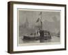 The Cylinder Ship Cleopatra, with the Obelisk, at Westminster Bridge-null-Framed Giclee Print